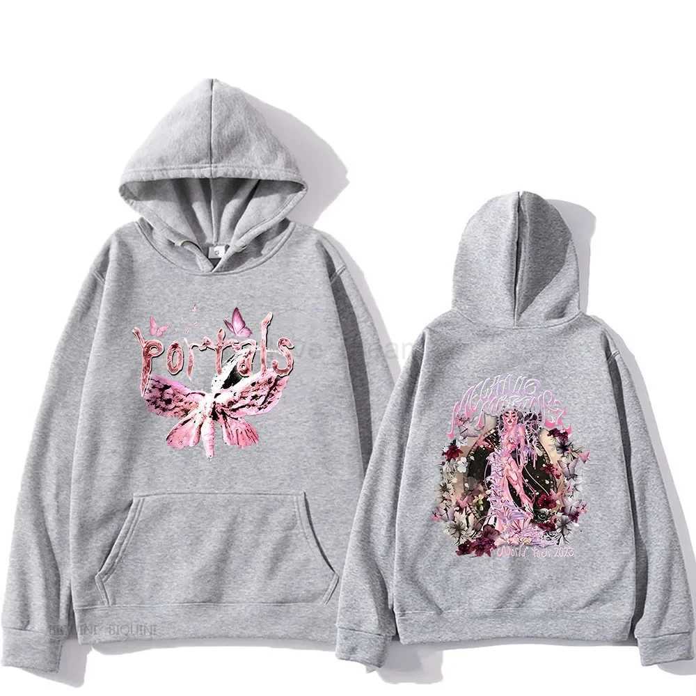 Melanie Martinez Portals Tour Hoodies Women Double Sided Printing Sweatshirts Popular Graphic Tops Casual Loose Soft PulloversXJ240812