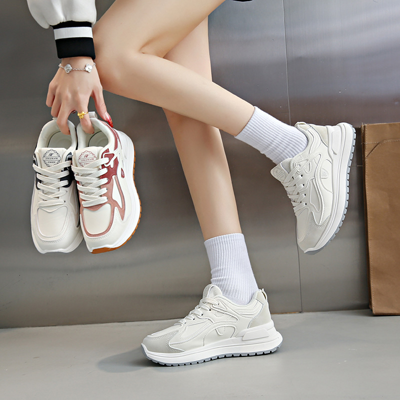 Ddmysports Instagram Korean New Forrest Gump For Women Spring Student Sports Running Casual Thick Sole Elevated Shoes K Outdoor