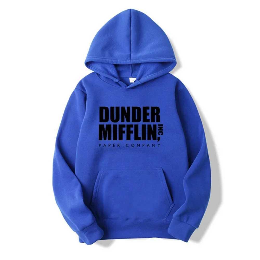 The Office Dunder Mufflin INC Paper Hoodie Dwight Schrute Sweatshirt Men Women Hoodies Casual Pullover Hooded SweaterXJ240812