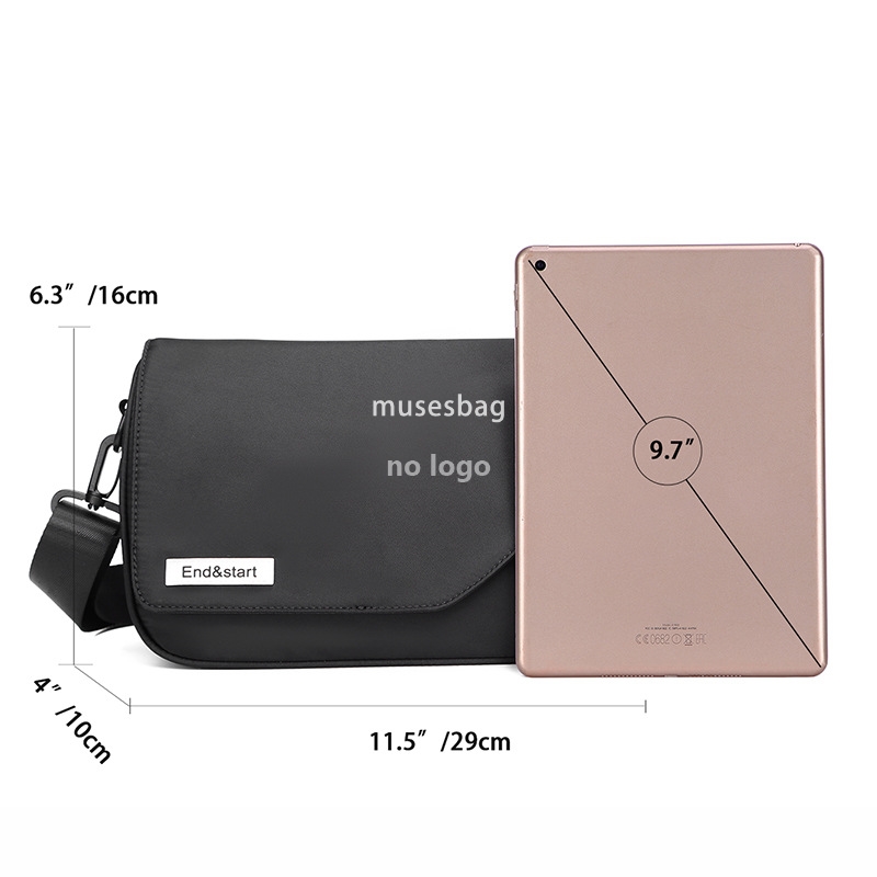 Crossbody bag Fashion brand new men's niche shoulder bag Leisure commuter crossbody bag College class backpack messenger bag