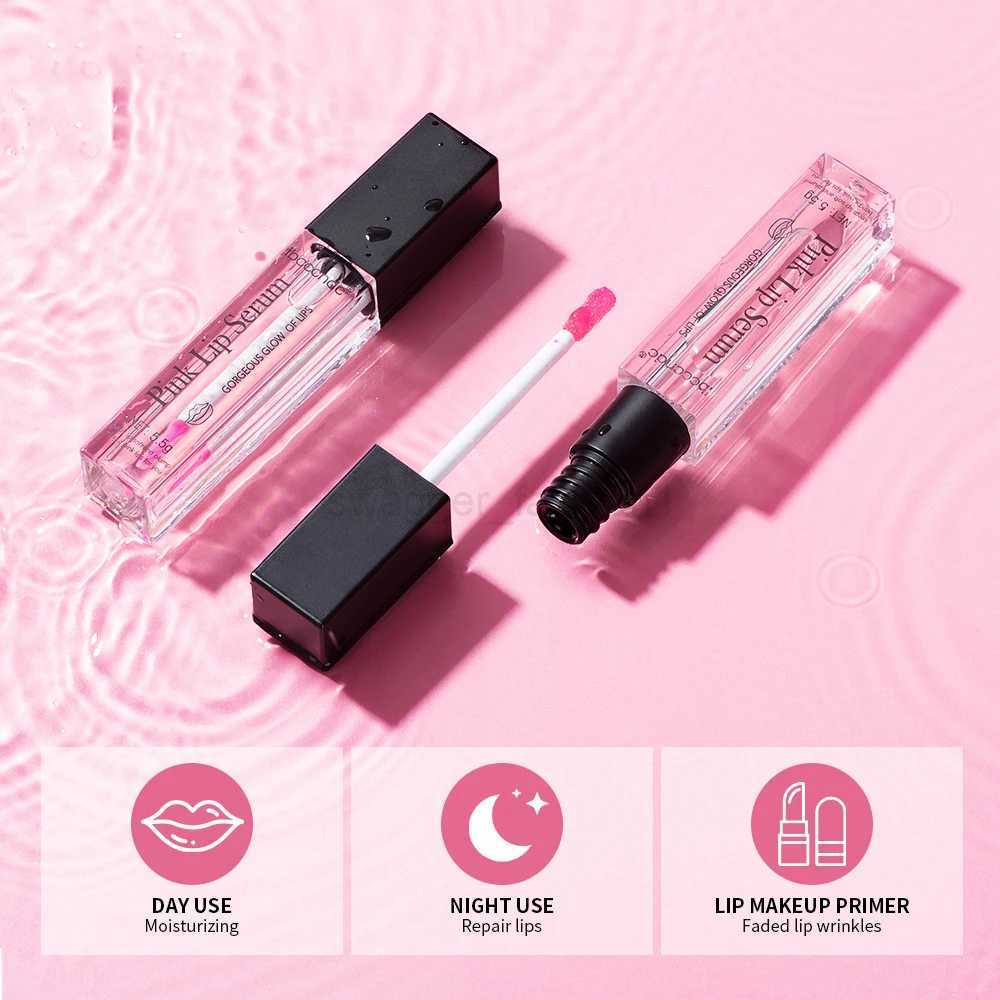 Pink Lips Serum Lip Balm Plumper Serum Reduces Fine Lines Brighten Lipgloss Anti-Drying For Women Pink Lips Instant VolumisingXJ240812