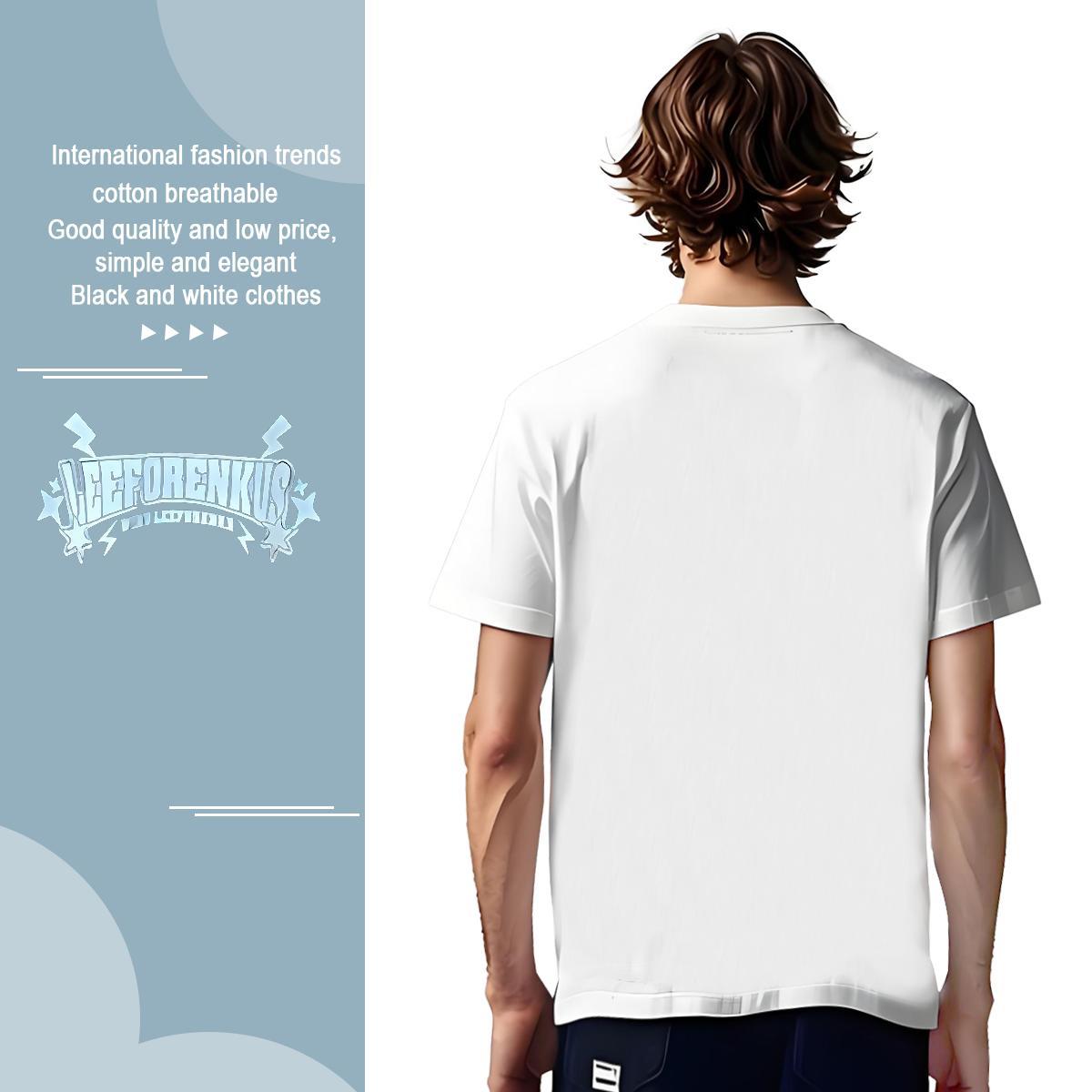 2024 230g 100% Cotton Mens T Shirts letter Street Wear Men Tops Tees Tshirts O-Neck Short Sleeve High Quality Asian Size