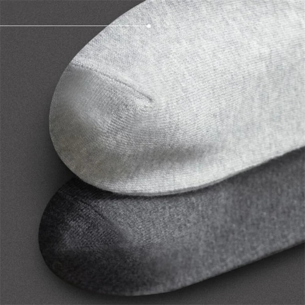 10 PairSet Fast Send Mid Length Cotton Socks Men Solid Color Antibacterial Deodorant Sweat Absorbing Simple Socks 240812