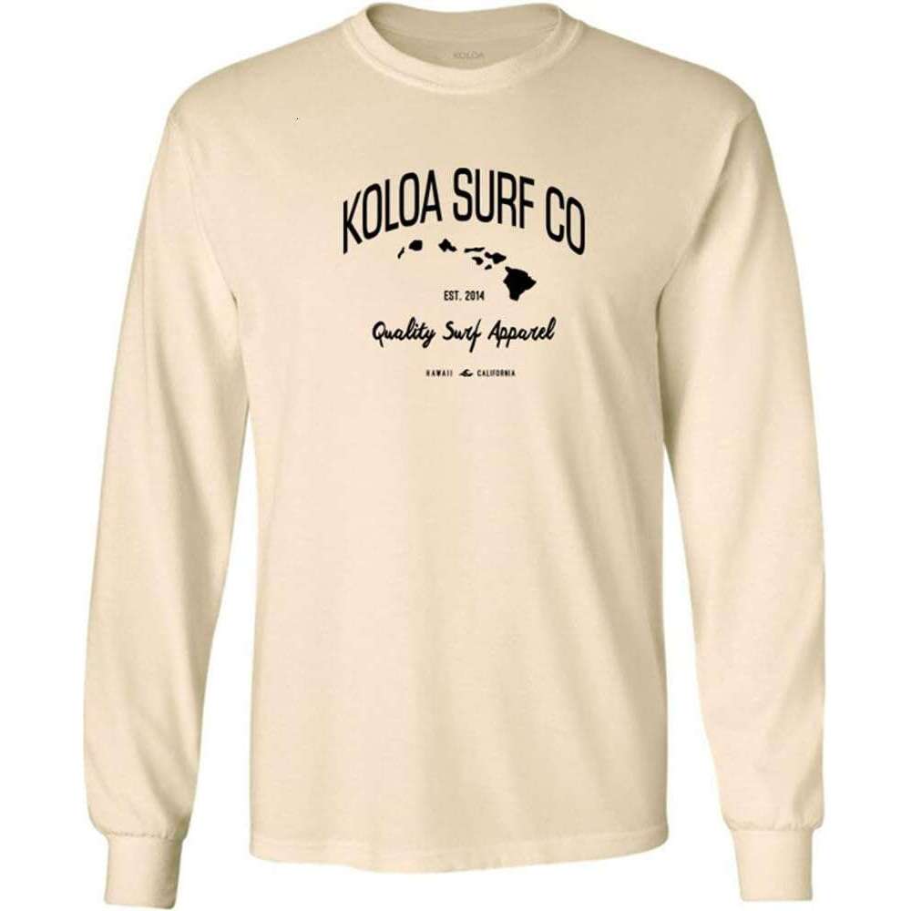 Long Sleeve Shirts for Men sweatshirt USA Koloa Surf Long Sleeve Islands Heavy Cotton T-Shirts. Regular, Tall T shirt Tee Streetwear Casual tops cloth