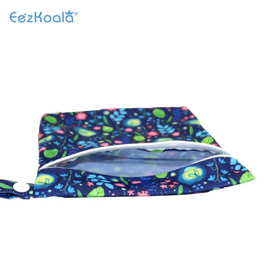 EezKoala baby diaper bag mini wet bag 18X25cm zipper waterproof wet diaper handbag travel outdoor handcart handbag W240812