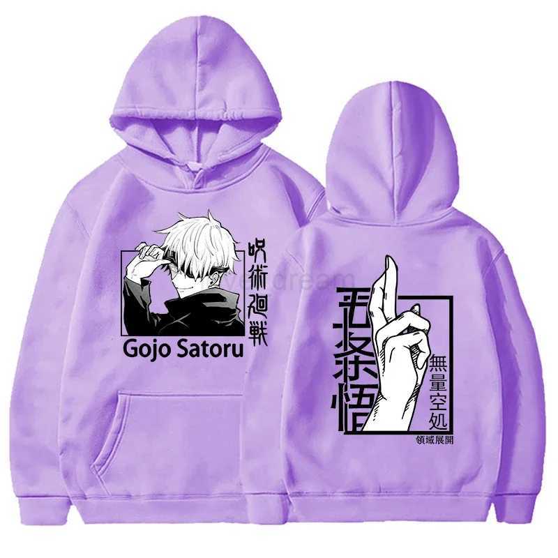 New Fashion Hoodies Funny Satoru Gojo Printing Hoodie Harajuku Sweatshirts Women Men Anime Long Sleeve ClothesXJ240812