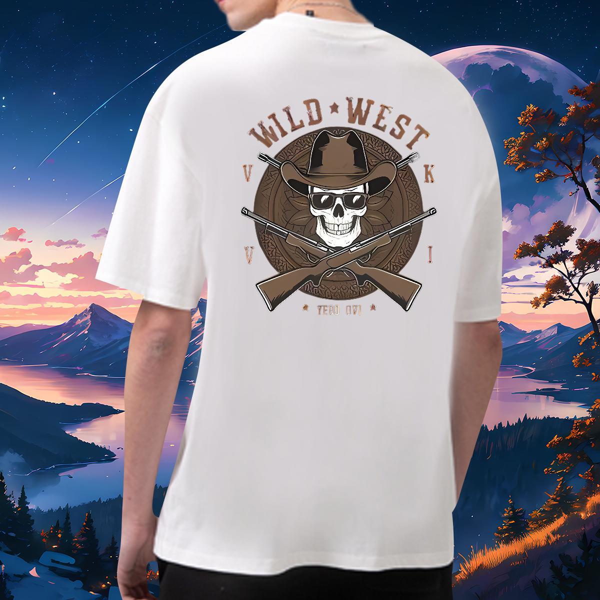 Designer Fashion T Shirts Men pistol Tops Shirt 230g Pure Cotton Street wear Hip Hop Unisex Oversized 3XL 4XL Short Sleeve Soft Men Tees