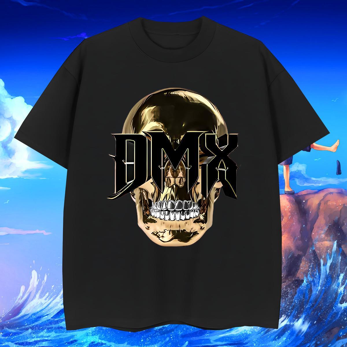 Casual New T shirt skull Tshirts 230g 100% Cotton Street wear Hip Hop Cool Design White Plus Size Crew Neck Breathable Tshirt for Man Woman