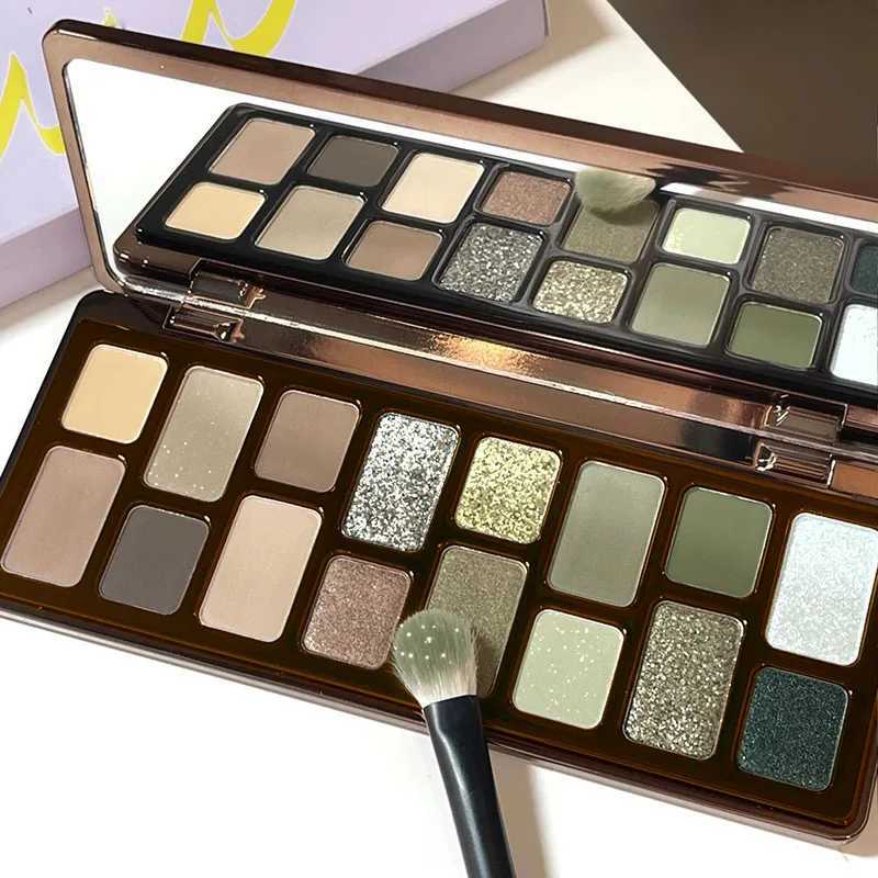 16 color eye shadow palette matte chameleon waterproof durable shiny metal eye shadow palette womens makeupW241212