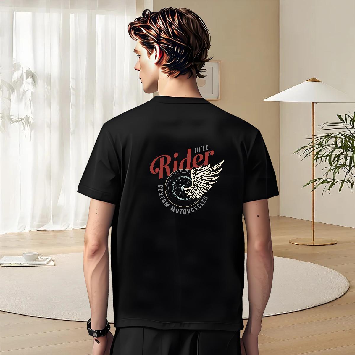 Fashion New Men T Shirts letter Tshirts 230g Cotton High Street Hip Hop Loose Fit Custom Cartoon Pure Cotton Mens Tshirts