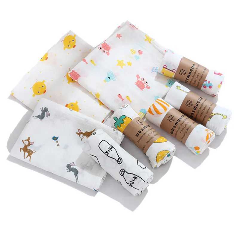 Baby cotton fine cotton swamp receiving blanket bep clothes square breathable and soft suitable for boys and girlsW240810
