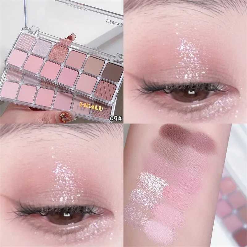 12 color eye shadow Pallete matte eye shadow girl beginner makeup nude pink eye shadow low saturation full matte eye shadowW241212