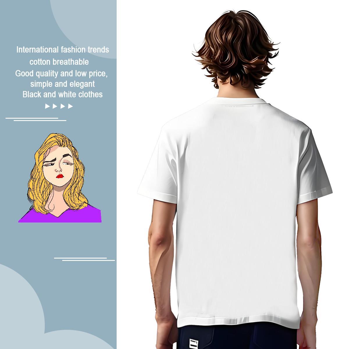 Classic Casual 230g Cotton T-Shirts for Men Hip Hop Tshirt for Man Woman Tees Breathable Soft Brand Custom Printing