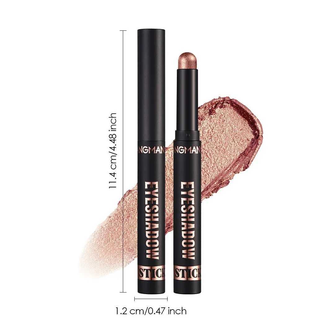 Matte Gray-pink Rose Eyeshadow Stick Lasting Pearlescent Glitter Eye Shadow Pencil Highlighter Contours Multifunction Makeup PenCL240812