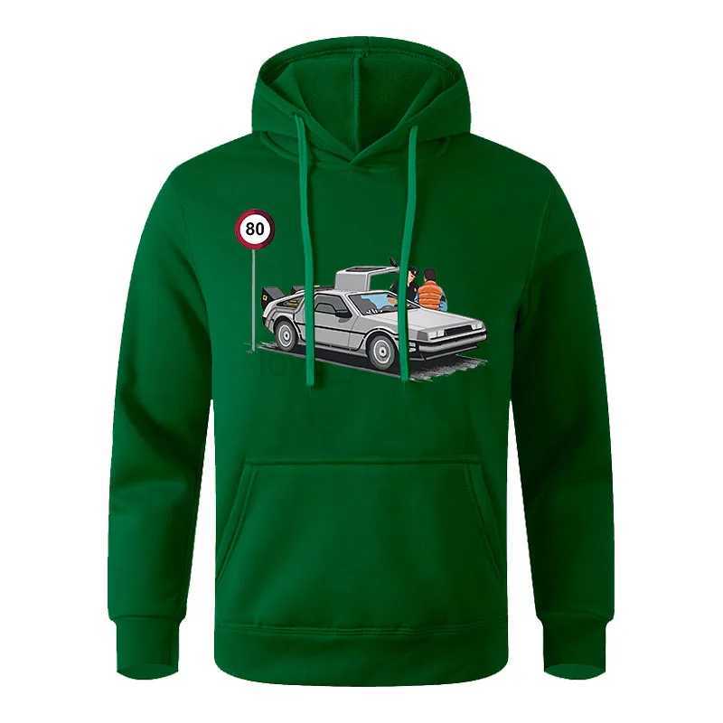 2023 New Spring and Autumn Leisure Mens Hoodies Popular Casual Trend Mens Loose and Comfortable Sportswear Car Printed TopXJ240812