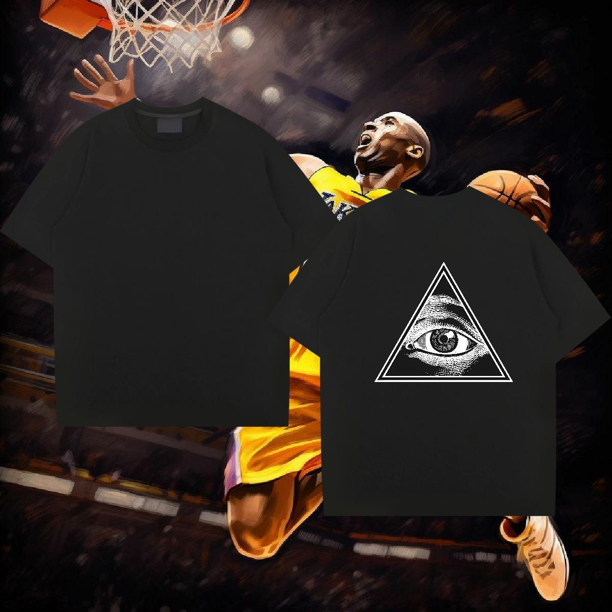 Fashion Designer Men T Shirts eye of the devil Tees Shirts 230g 100% Cotton Sports Casual Unisex Black White Breathable Short Sleeve Men Clothes T-Shi