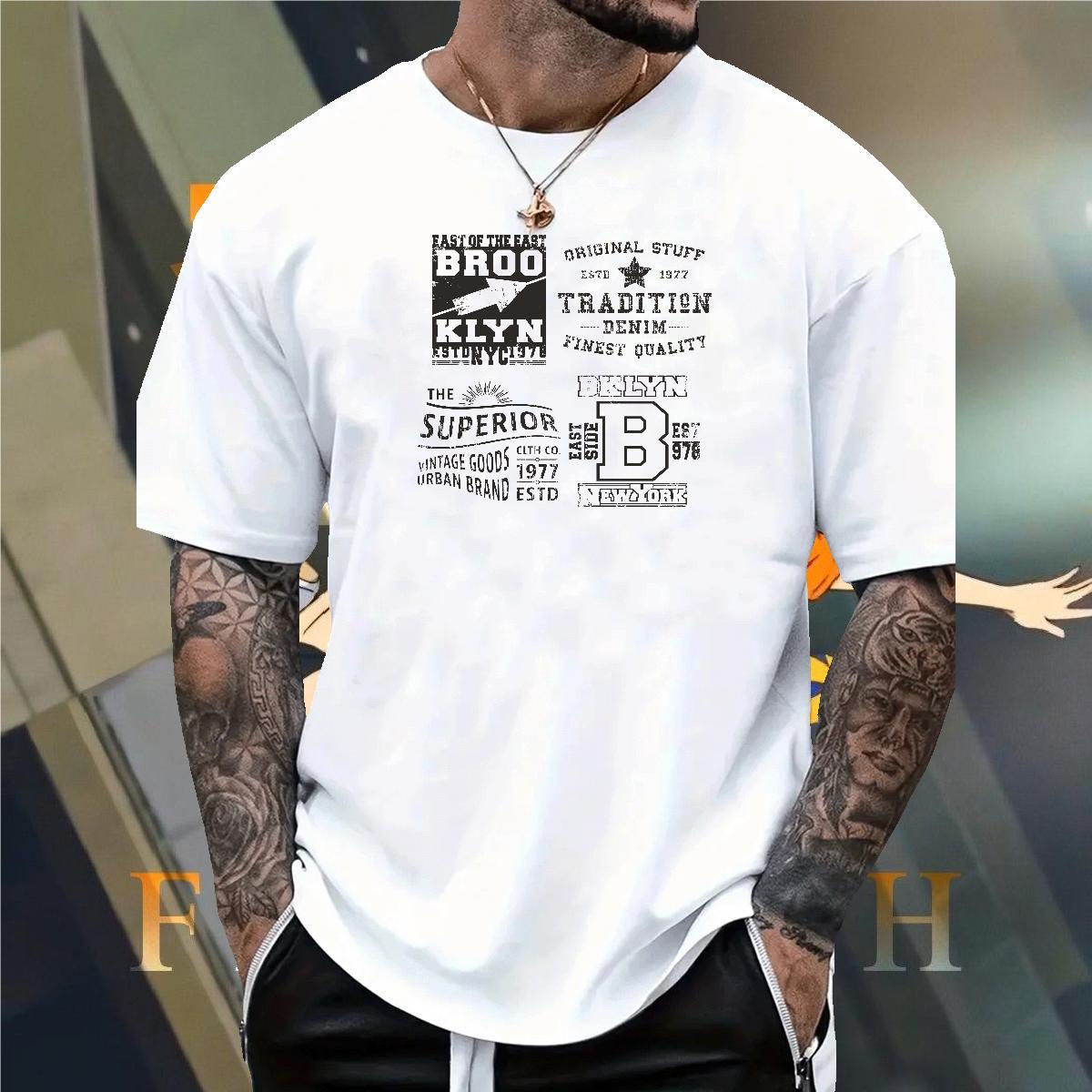 Comfortable Men Tees letter 230g Cotton Daily Wear Breathable Soft T-Shirts for Men Custom Big Size Wholesale Polos