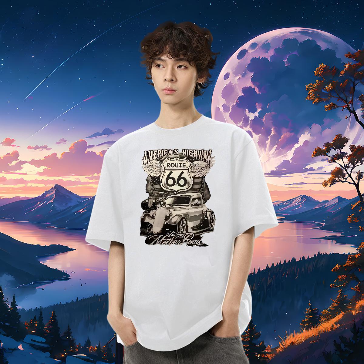 Designer T shirt car Tops 230g Pure Cotton Sport High Quality Plus Size Custom Breathable Crew Neck Men Tshirts