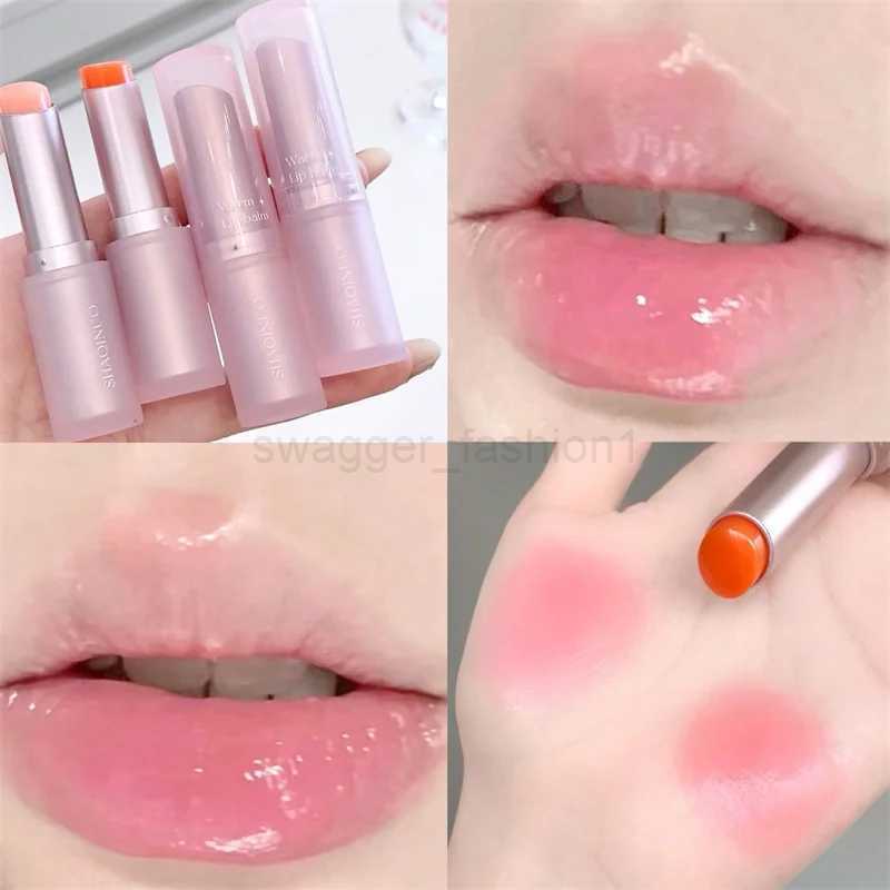 1pc Warm Change Lip Balm Moisturizing Anti-dry Lips Balm Easy To Carry Anti-cracking Lipstick Colored Lip Tint Makeup Lip GlossXJ240812