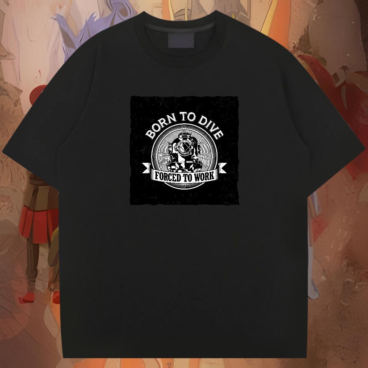 Brand Men Tshirts Beach 230g Cotton Custom Printed Breathable Short Sleeve camera T-Shirts for Men 2024 DIY Clothings