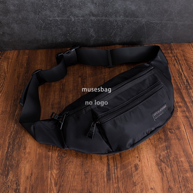 Men's street trend chest bag Oxford cloth casual fashion Fanny pack waterproof outdoor sports crossbody bag Summer riding bag