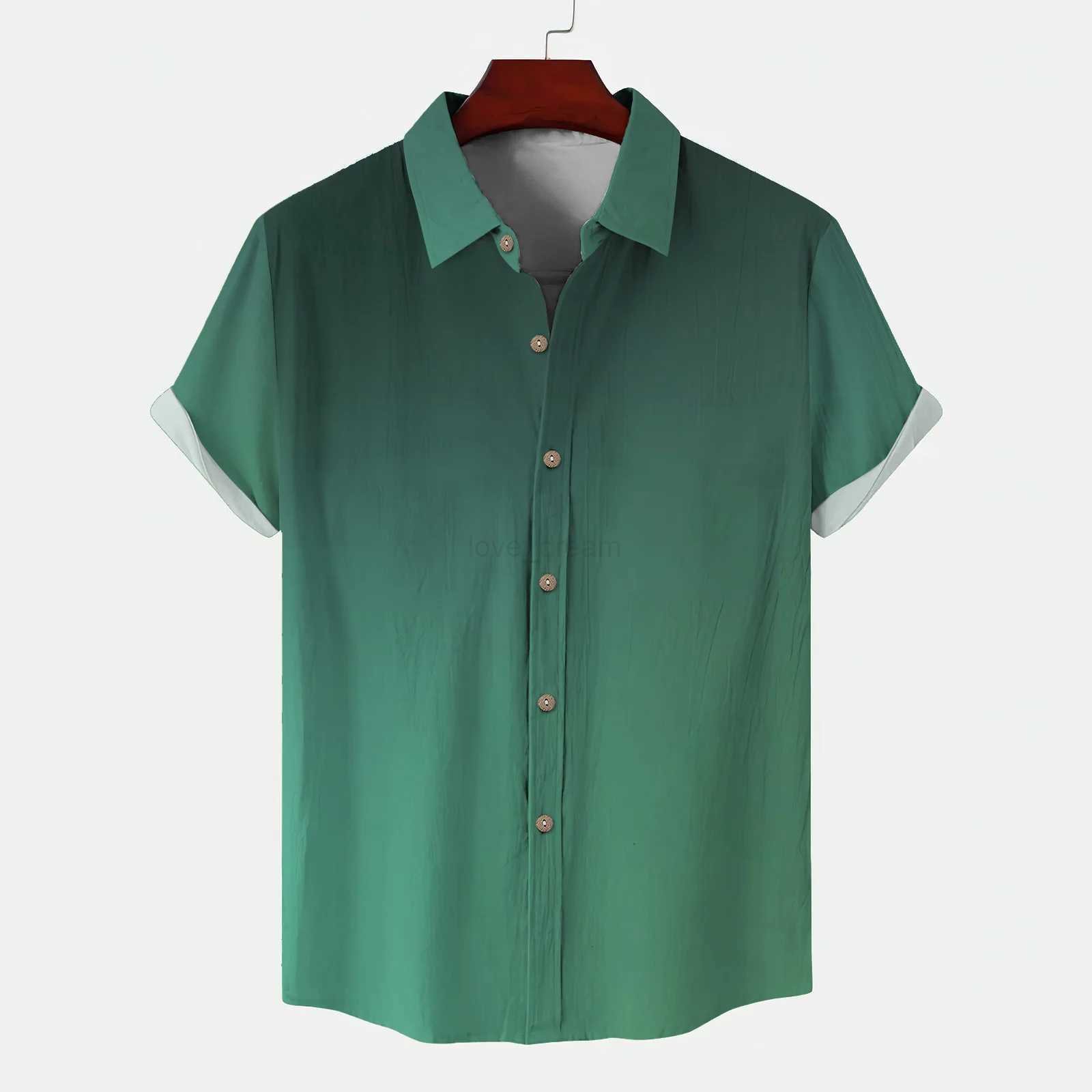 Trendy Street Cheap Clothes Colorful Mens Shirt With Short Sleeves Comfortable and Lightweight Hawaiian Shirt Man Halo DyeingXJ240812