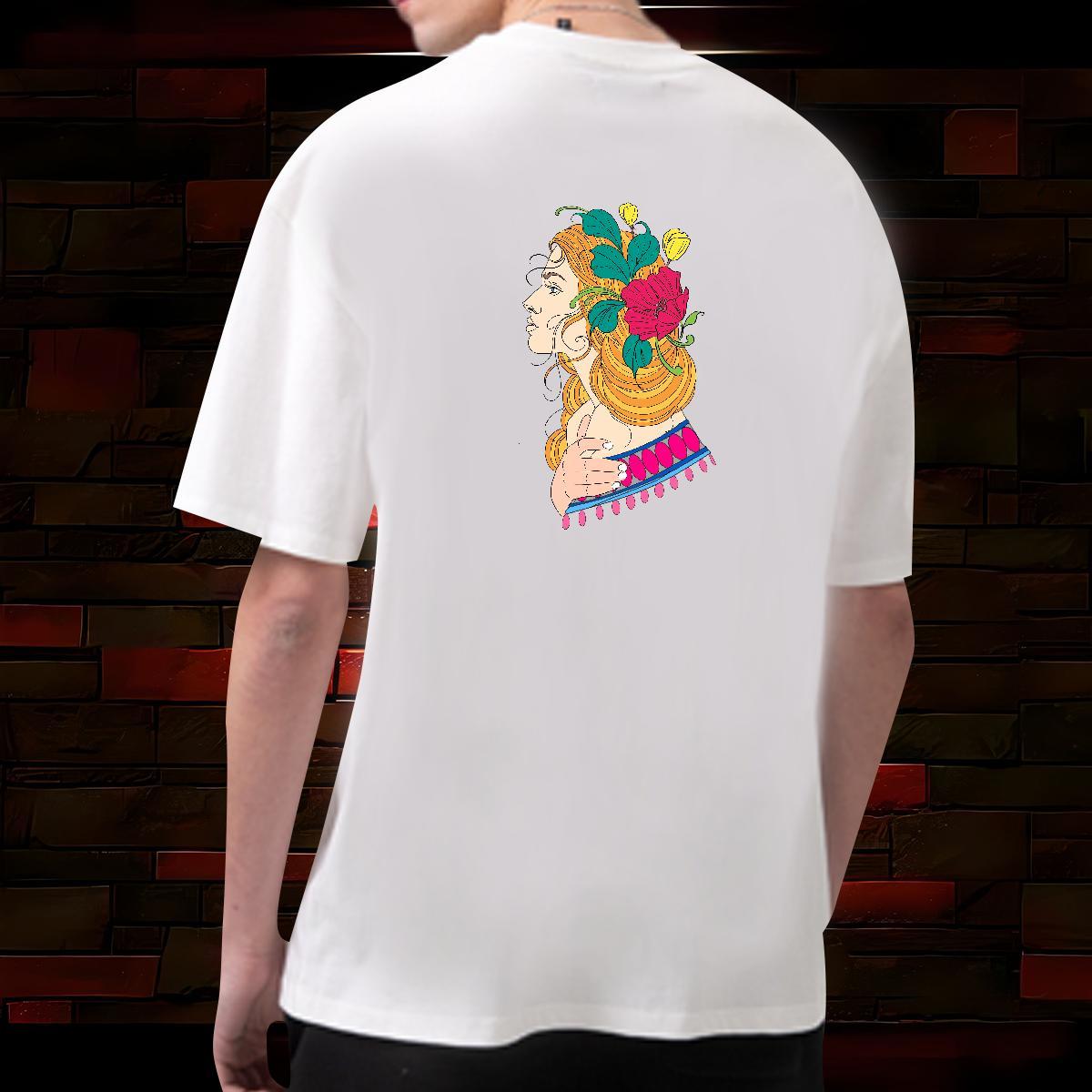 Wholesale Men T Shirts portrait Tshirts 230g Pure Cotton Street Soft Custom Cartoon O-Neck Short Sleeve Mens Tshirts
