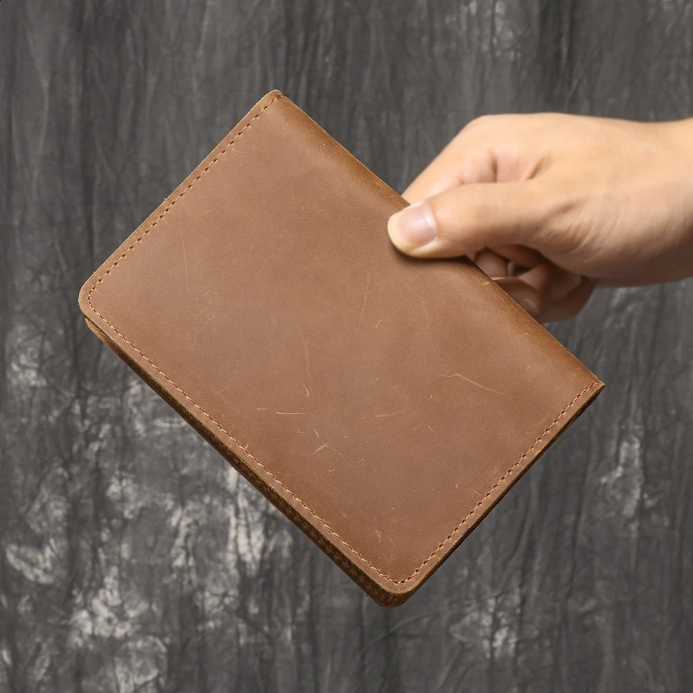 Leather mens and womens passport bags document card flight ticket storage for overseas business travel 240810