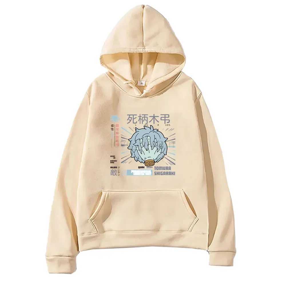 Shigaraki Tomura My Hero Academia Hoodies Men Women Harajuku Long Sleeve Loose Streetwear Funny Printed Pockets SweatshirtsXJ240812