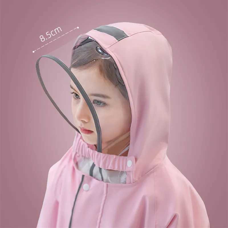 95-160cm Waterproof Rain Coat Cover For Children Raincoat Poncho Jacket Child Hiking Rainwear Chubasqueros Y240810