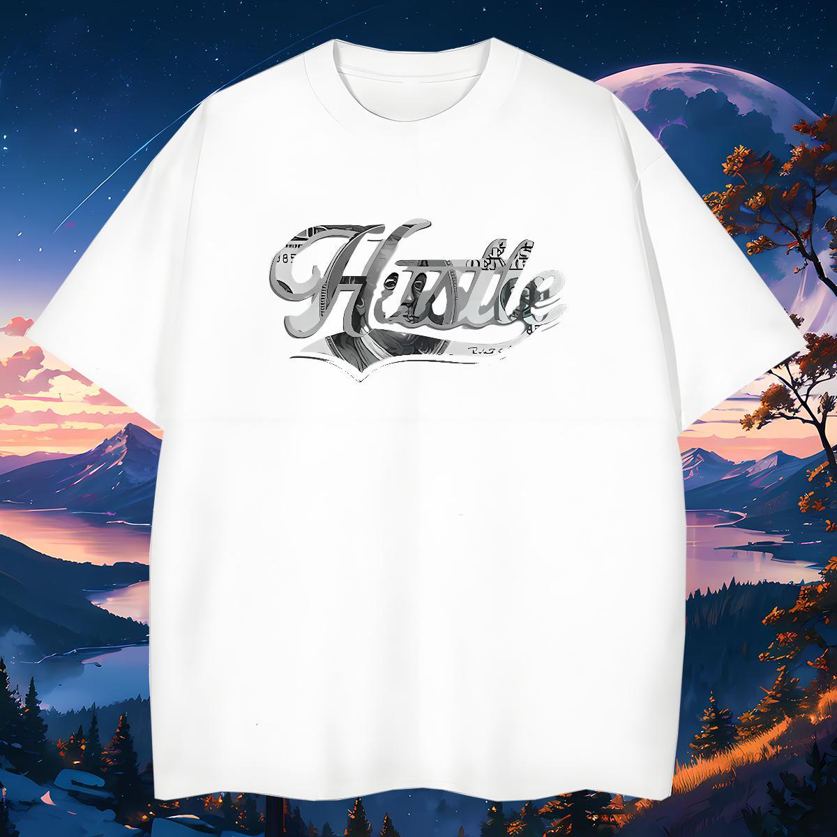 Free Shipping Mens Tshirts letter 230g 100% Cotton Outdoor Crew Neck Men T Shirts Anime DIY Customized Tee Shirt
