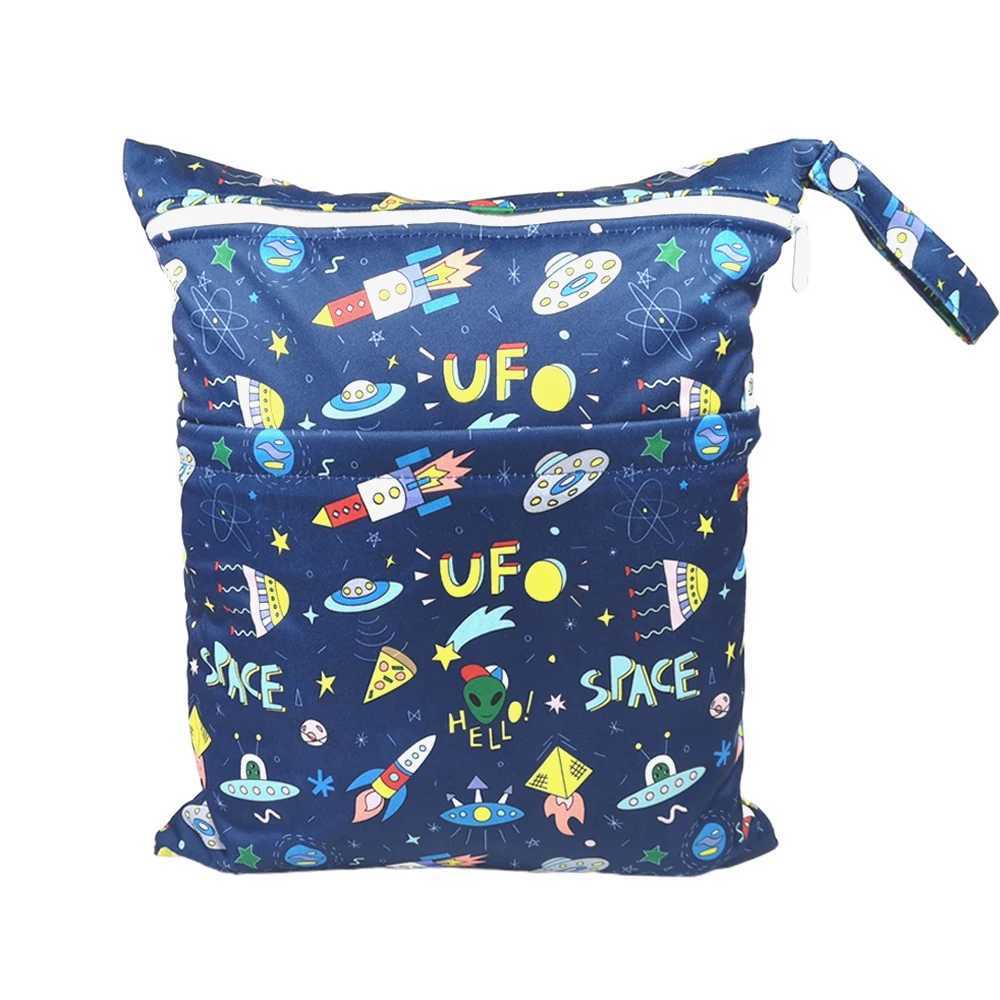 Double zipper washable cloth diaper W240812