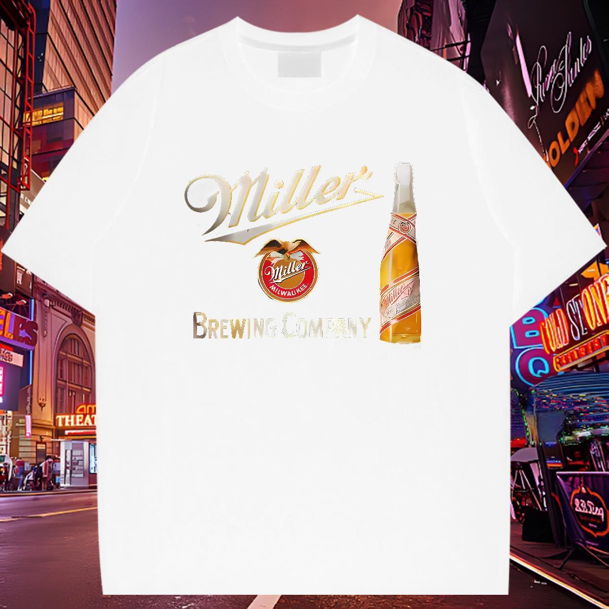 DIY T Street Soft Men Tshirts Tees Shirts Black Oversized Pure 230g 100% Cotton beer