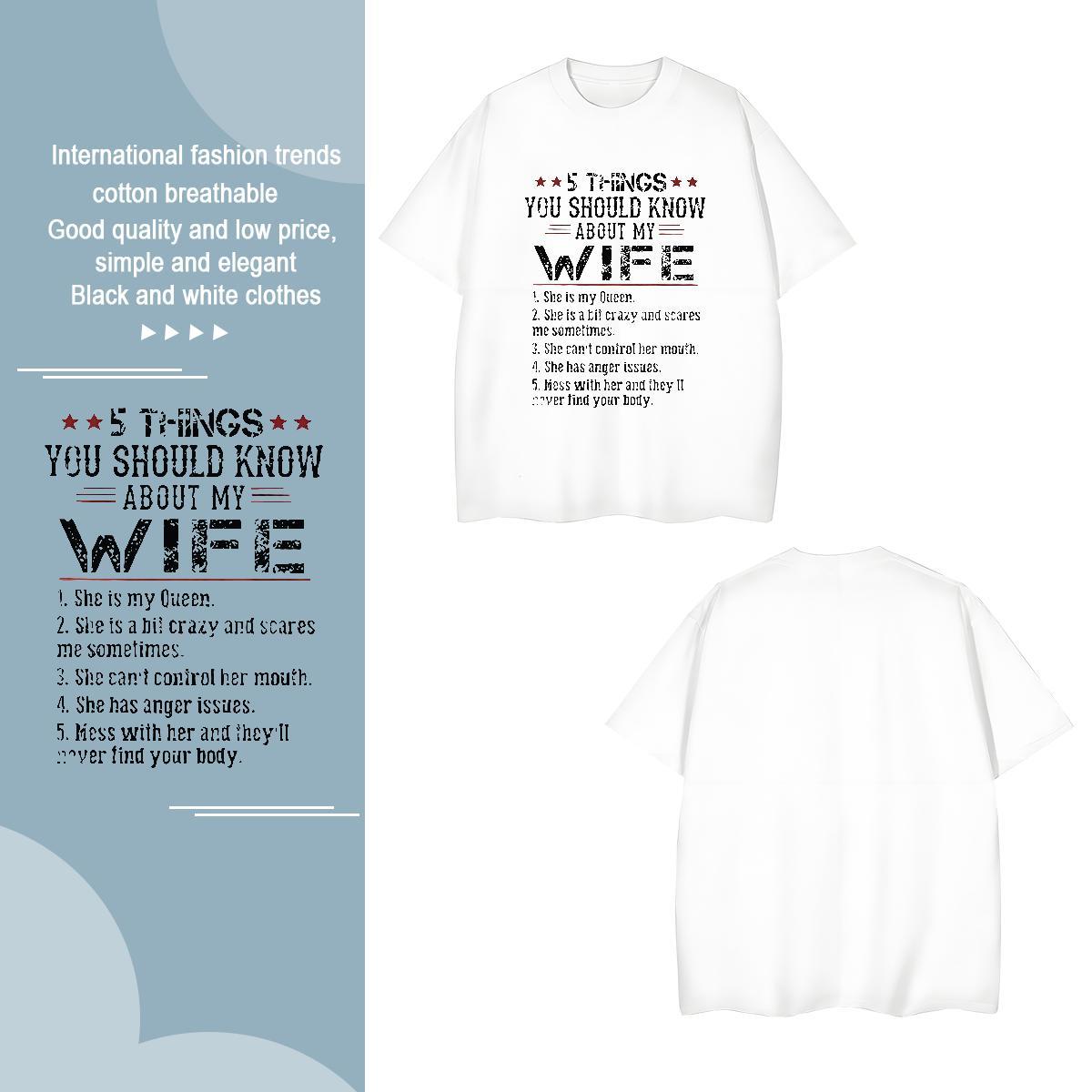 Loose Men Clothes T-Shirt letter 100% Cotton 230g High Street Hip Hop Crew Neck Men T Shirts Cartoon Printing L-4XL 2024 Polos