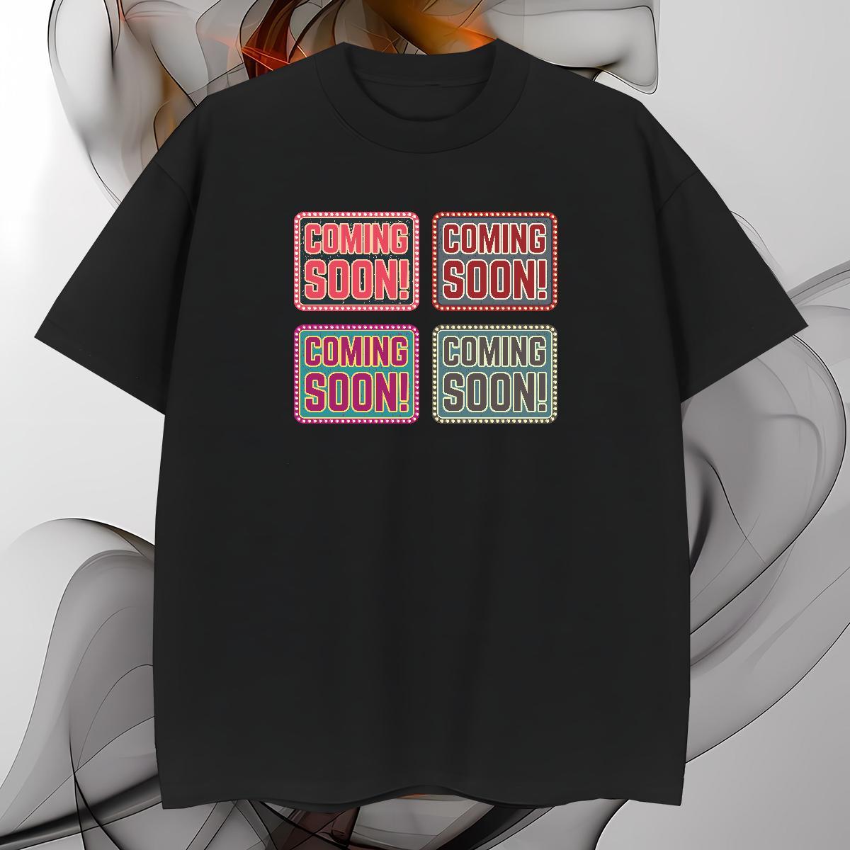2024 230g Cotton T shirt letter Street Wear Tshirts Tees Shirts Breathable Short Sleeve High Quality DIY Printed