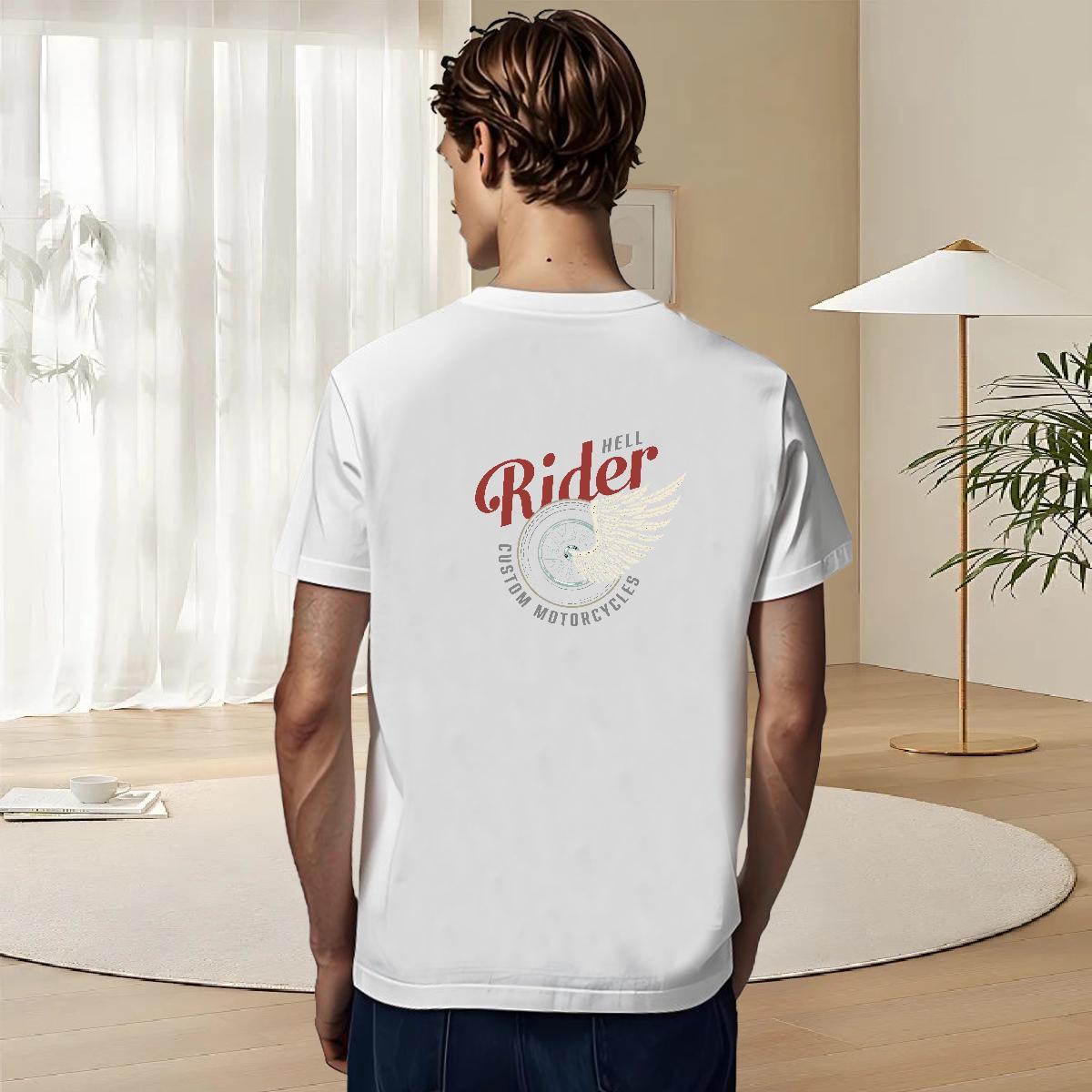 Fashion New Men T Shirts letter Tshirts 230g Cotton High Street Hip Hop Loose Fit Custom Cartoon Pure Cotton Mens Tshirts