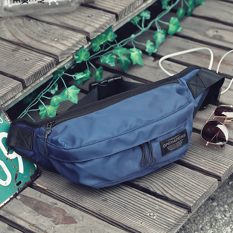 Men's waist pack Japanese fashion personality chest bag trend Korean version small crossbody bag casual shoulder bag