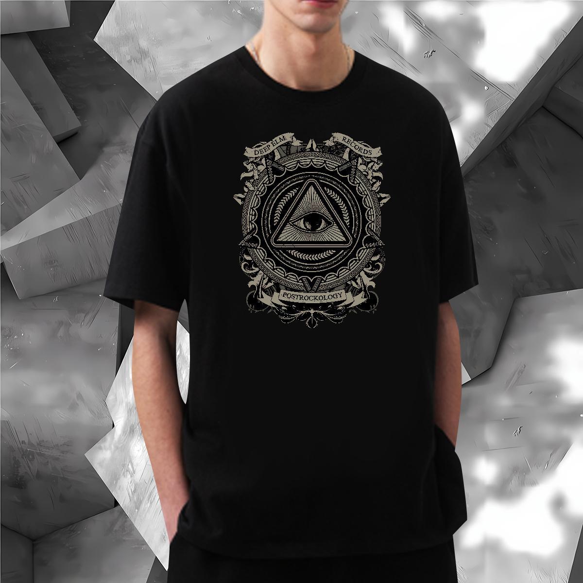2024 Summer T-Shirts for Men eye of the devil Tees Shirts 100% Cotton 230g Street Wear Wholesale Custom Cartoon Breathable Soft Tshirt for Man Woman