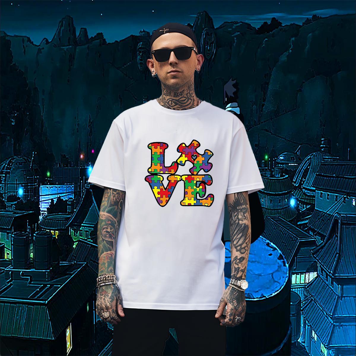 Loose Fit Men Clothes T-Shirt letter 230g Pure Cotton Hip Hop Breathable T-Shirts Custom Printing 2024 DIY Tees
