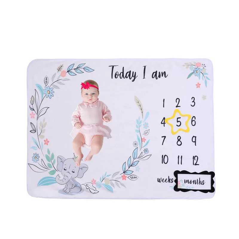 Premium Flannel Blanket for Baby Photography - Perfect Milestone Monthly Photoshoots AccessoriesW240810