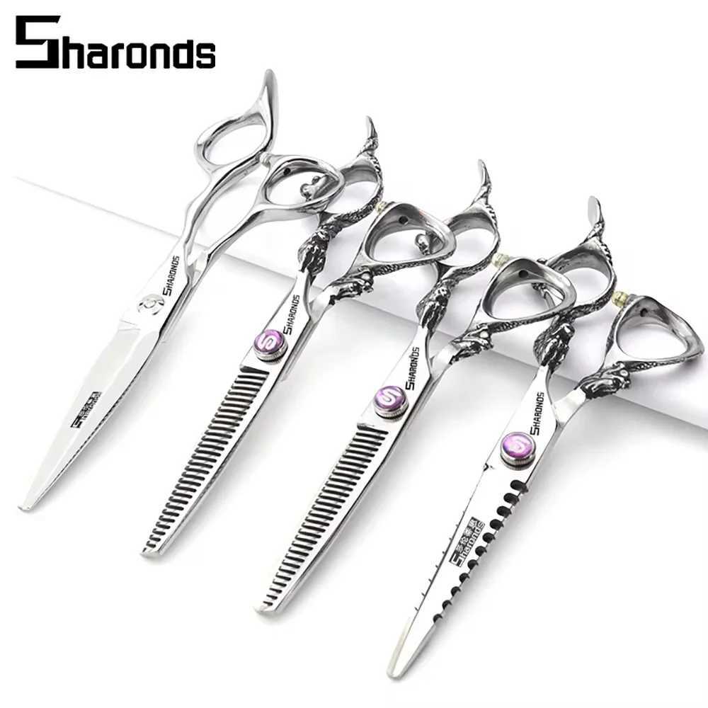 SHARONDS Hairdressing Professional Scissors 7/8/9 Inch Hairdresser Specificlied Clippers Barber Dedicated Thinning Shears CL240812