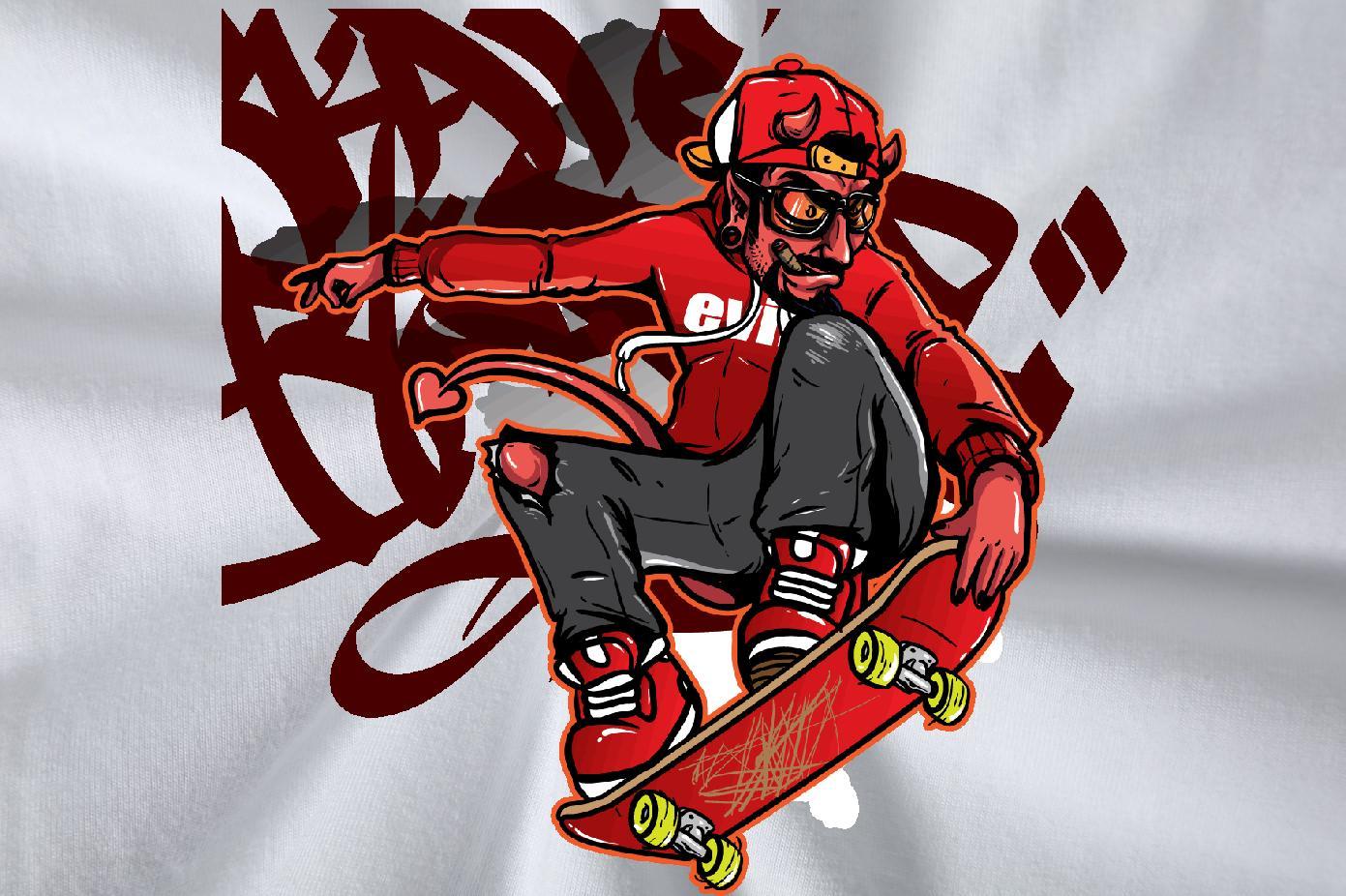 Fashion New T shirt skateboarding Tee Shirt 230g 100% Cotton Street wear Hip Hop Cool Design Custom Cartoon Breathable Soft Tshirts