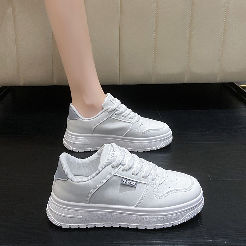 Ddmysports Spring Little White New Korean Edition Instagram Female Students Thick Sole Eightened Sports Board Shoes Leisure Street Shooting P Outdoor