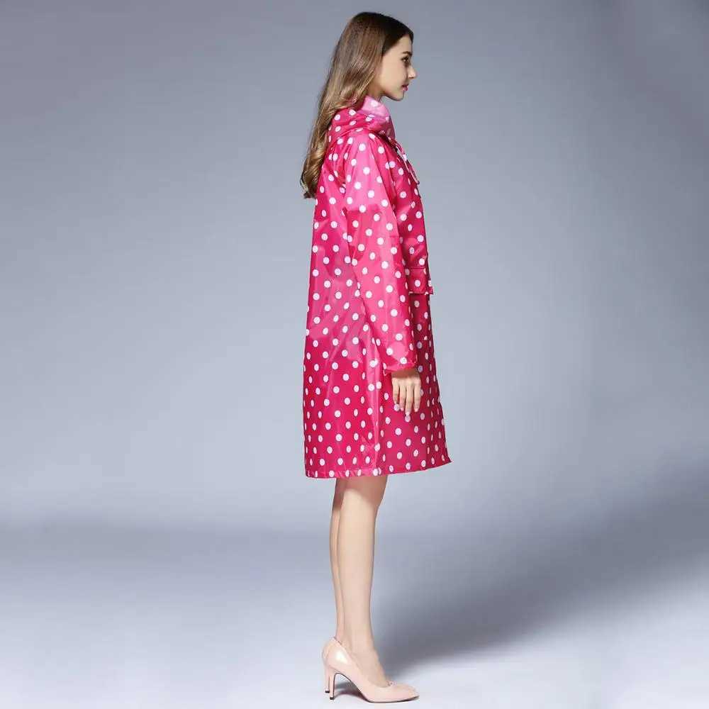 29 Girl Lady Hooded Raincoat Outdoor Travel Waterproof Riding Cloth Rain coat for Women Poncho Long Rainwear raincoat jacket Y240810