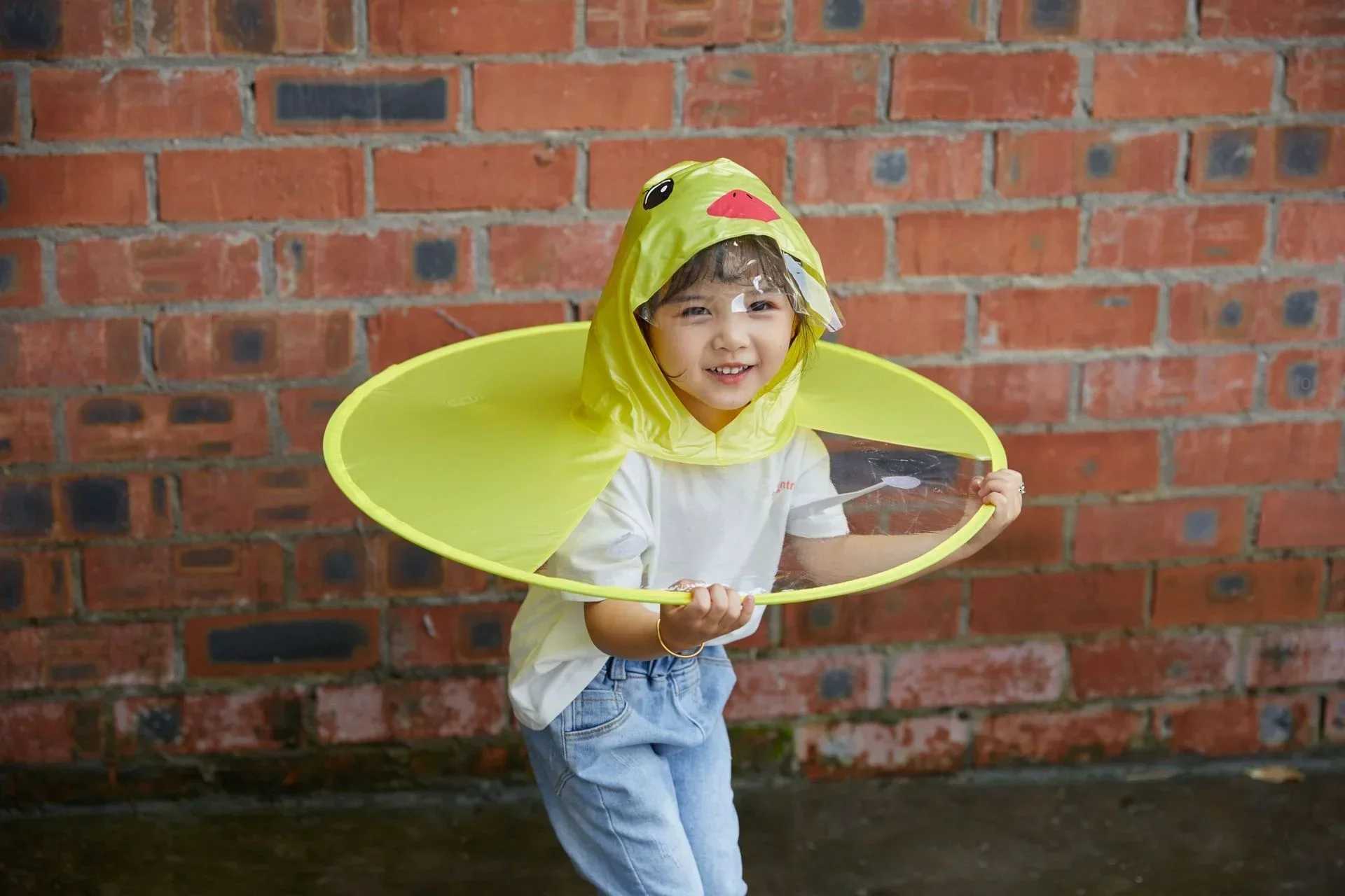 Childrens Raincoat Cartoon Baby Umbrella Childrens Rain Shoes Set Poncho One-piece Student Girl Umbrella Y240810