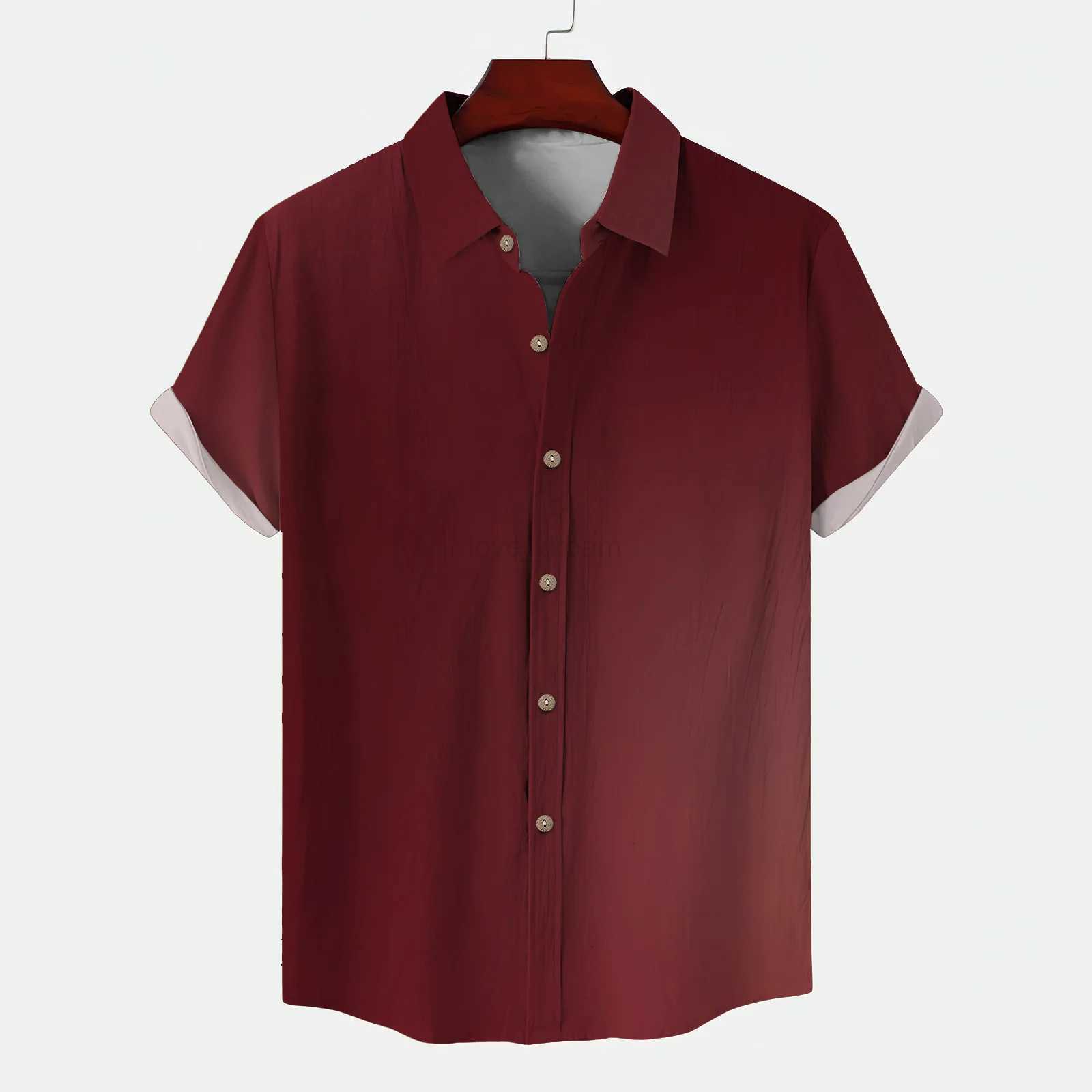 Trendy Street Cheap Clothes Colorful Mens Shirt With Short Sleeves Comfortable and Lightweight Hawaiian Shirt Man Halo DyeingXJ240812
