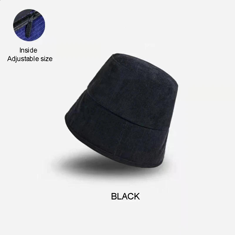 four seasons Deep Panama Autumn Winter Mens Bob Hip Hop Bucket Hat Male Outdoor Fisherman Hat Solid Face Cap Sun Hat Gorras 240806