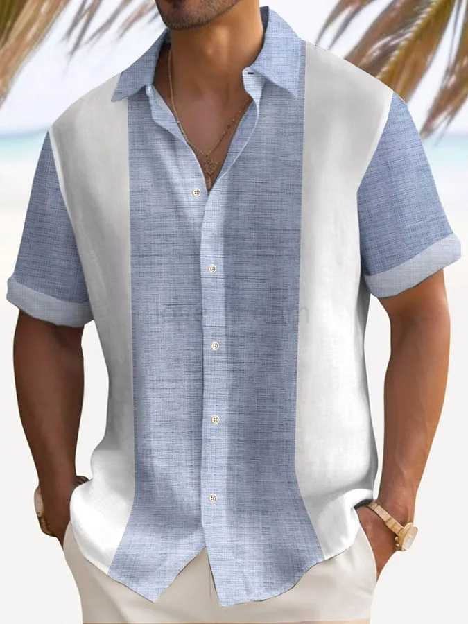 Casual Holiday Style Lapel Men Shirt 3D Print Man/Women Fashion Short Sleeves Shirts Button Streetwear Oversized Unisex ClothingXJ240812