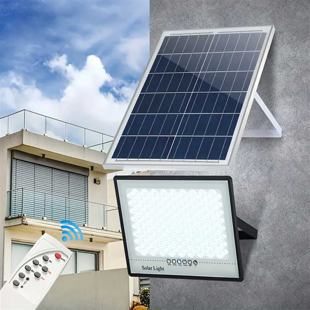 Solar Lights Outdoor Garden LED100W/200W Refletor Garden Buildings Sunlight Waterproof Lamp Spotlight Emergency Wall LightCL240809