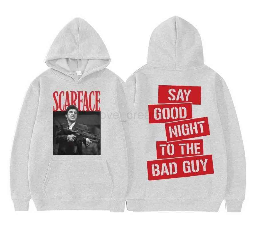 Scarface Hoodie Men Fashion Hoodie Kids Hip Hop Hoodie Mens Clothing Oversized Hoodie Boy Coats Unisex Sweatshirt Tony MontanaXJ240812